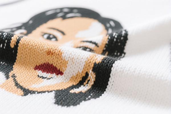 Acrylic printed knitted fabric