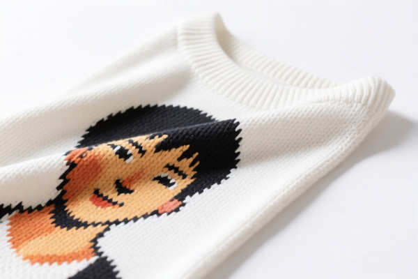 Acrylic printed knitted fabric