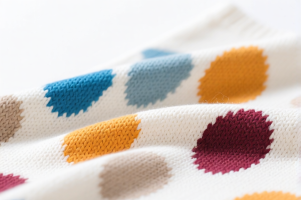 Acrylic printed knitted fabric