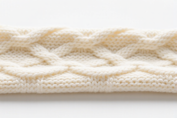 Bleached Double Knit Knitted Fabric