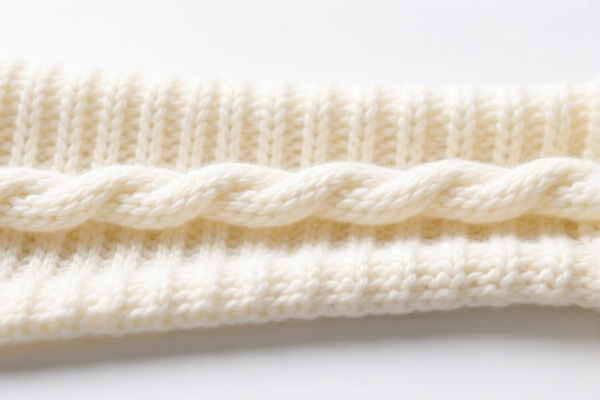 Bleached Double Knit Knitted Fabric
