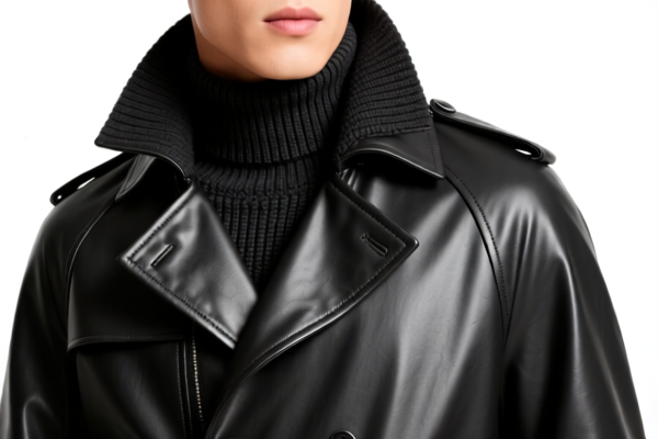 Men's_Boys Leather Blended Knitted or Crocheted Windbreaker