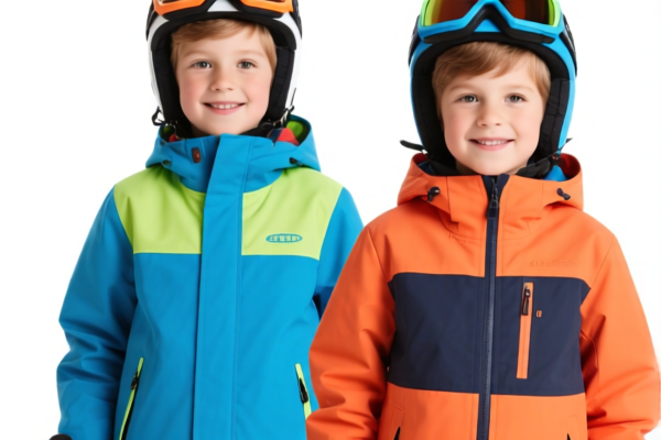 Boys' Ski Jackets of Other Textile Materials