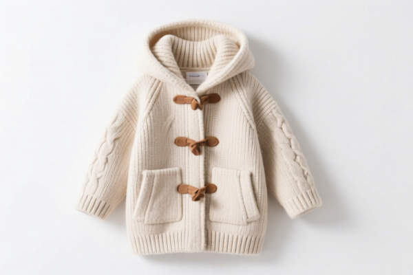 Girls' Knitted Warm Coat