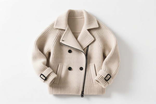 Women's knitted windbreaker