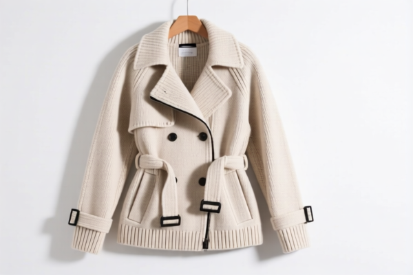 Women's knitted windbreaker