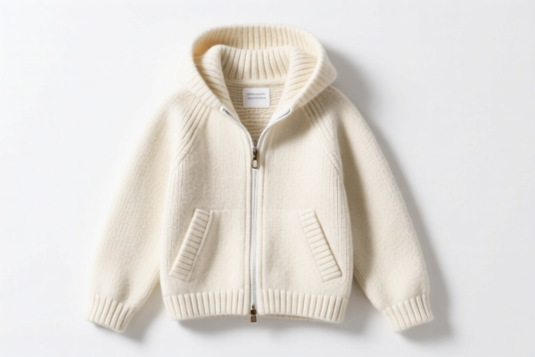 Girls' knitted windproof jacket
