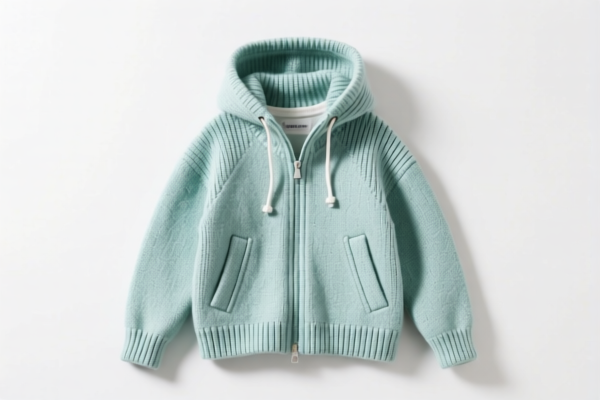 Girls' knitted windproof jacket