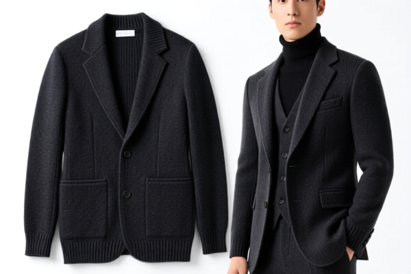 Men's_Boys' Knitted_Crocheted Suit Sets (Not Swimwear)