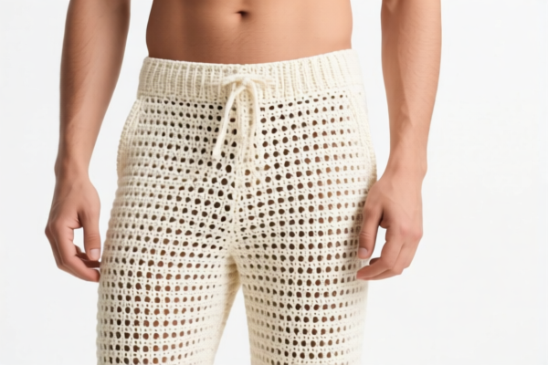 Men's Crocheted Casual Trousers