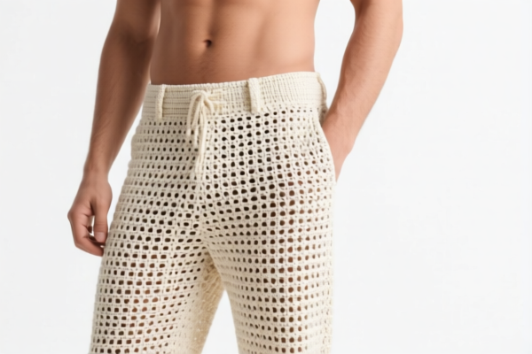 Men's Crocheted Casual Trousers