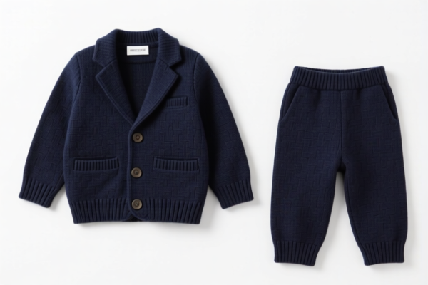 Boys' knitted suit sets (other textile materials)
