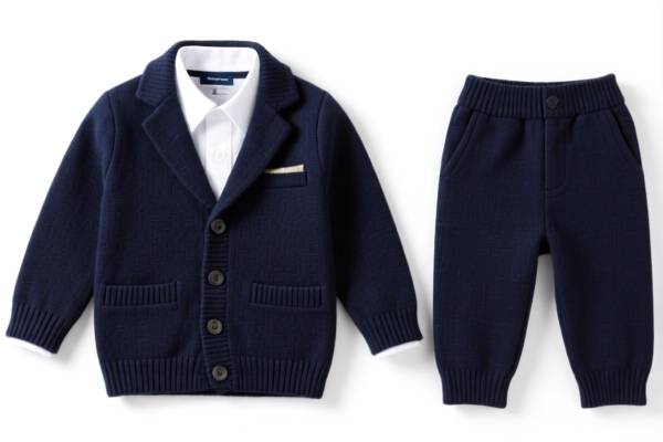 Boys' knitted suit sets (other textile materials)