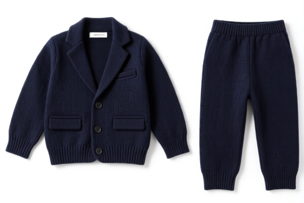 Boys' knitted suit sets (other textile materials)
