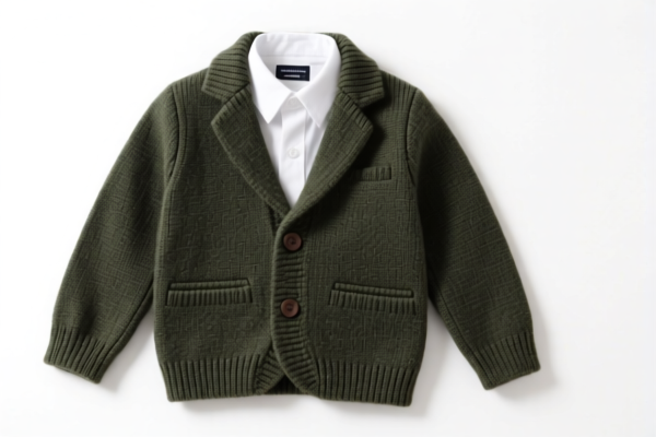 Boys' knitted suits, other textile materials