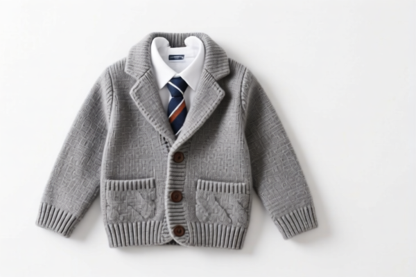 Boys' knitted suits, other textile materials
