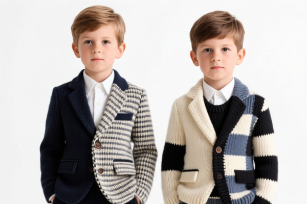 Knitted suits of other textile materials, boys'