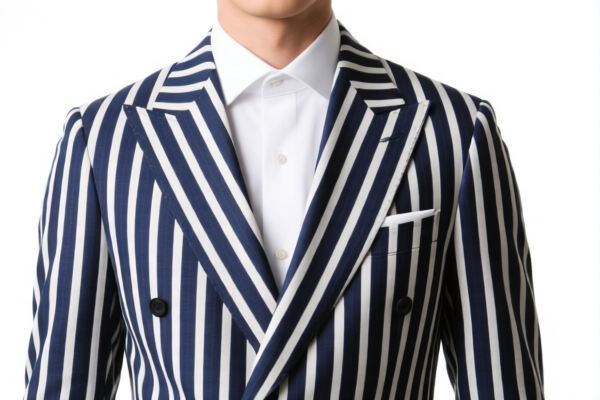Men's Suits of Other Textile Materials, Striped