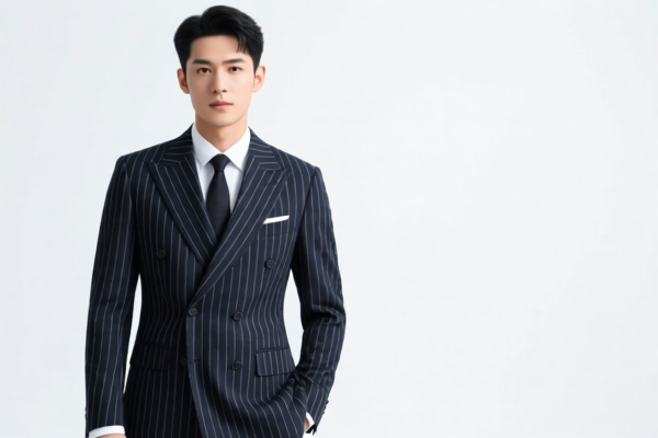 Men's Suits of Other Textile Materials, Striped