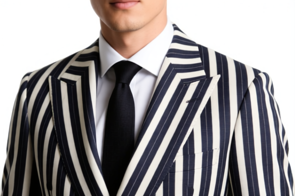 Men's Suits of Other Textile Materials, Striped