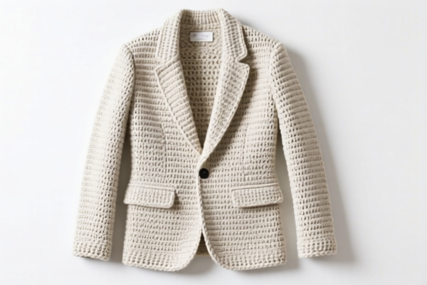 Men's crocheted suit jacket