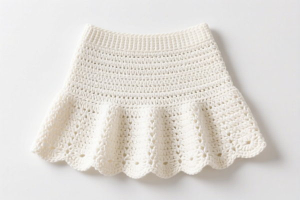 Cotton Crocheted Women's Skirt
