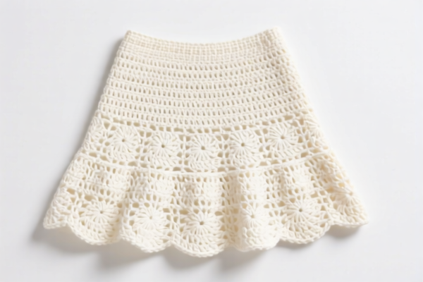 Cotton Crocheted Women's Skirt