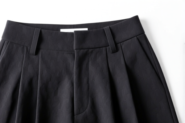 Girls' Synthetic Fiber Pleated Suit Pants
