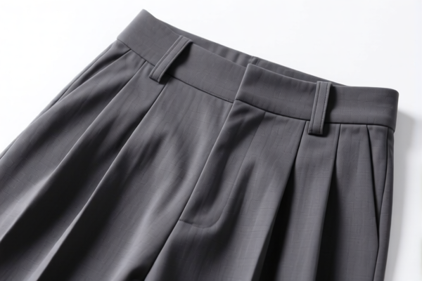 Girls' Synthetic Fiber Pleated Suit Pants