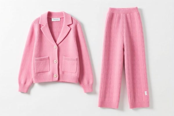 Girls' Synthetic Fiber Knitted Suit Sets