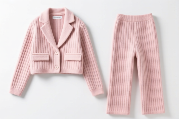Girls' Synthetic Fiber Knitted Suit Sets