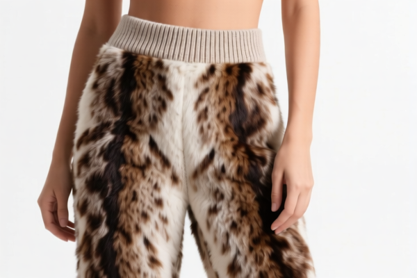 Women's Fine Animal Hair Knitted Ensemble Trousers