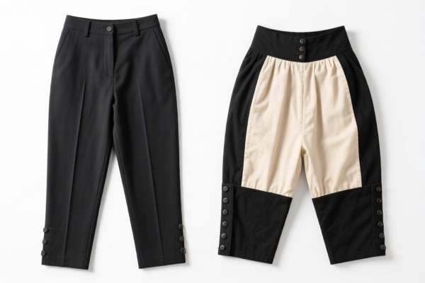 Women's or Girls' Trousers and Breeches of Other Textile Materials