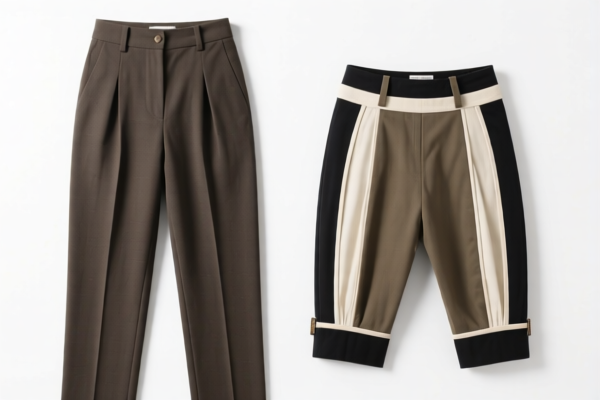 Women's or Girls' Trousers and Breeches of Other Textile Materials