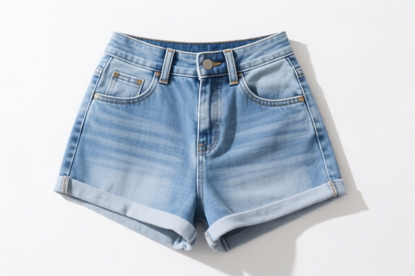 Girls' casual shorts (other textile materials)