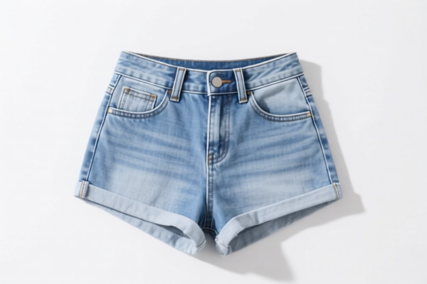 Girls' casual shorts (other textile materials)