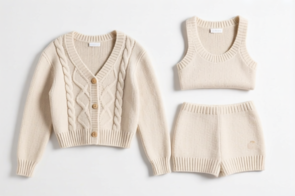 Women's or girls' knitted ensembles (other than swimwear)
