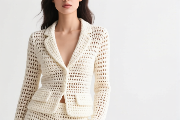 Women's crocheted suits of other textile materials