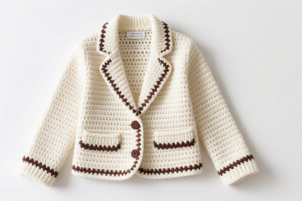 Crocheted women's blazer