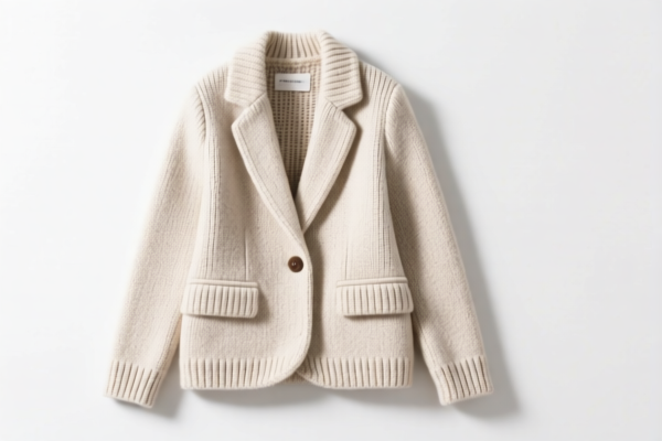 Knitted women's blazer