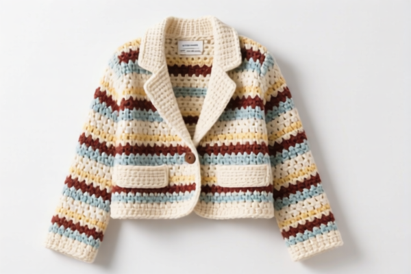 Women's crocheted business blazer