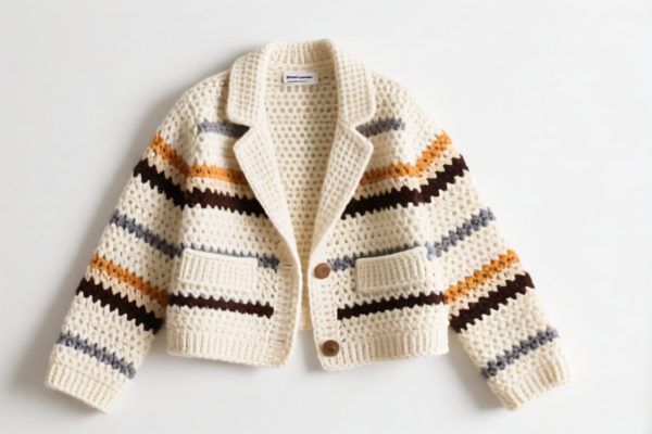 Women's crocheted business blazer