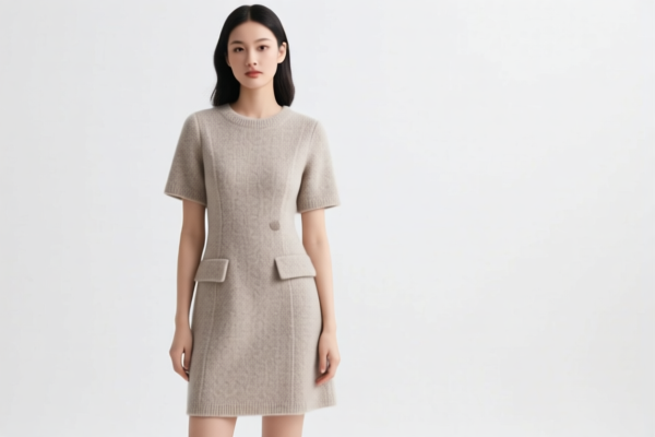 Short Wool Women's Dress
