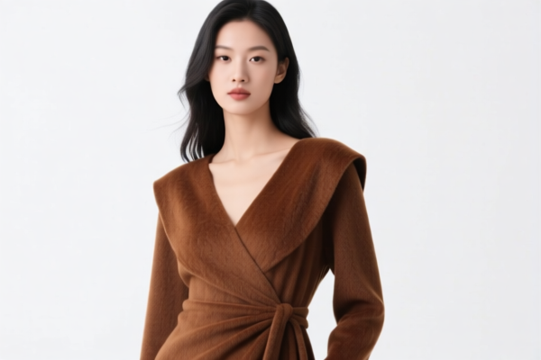 Women's autumn artificial fiber dress