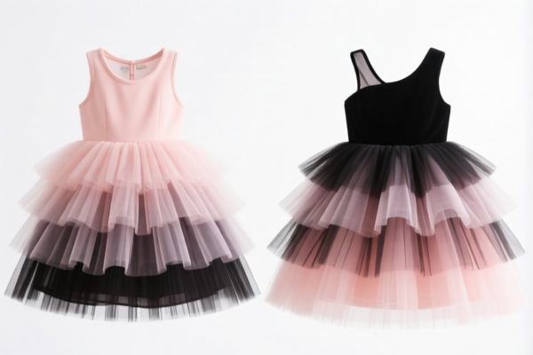 Girls' Artificial Fiber Dresses