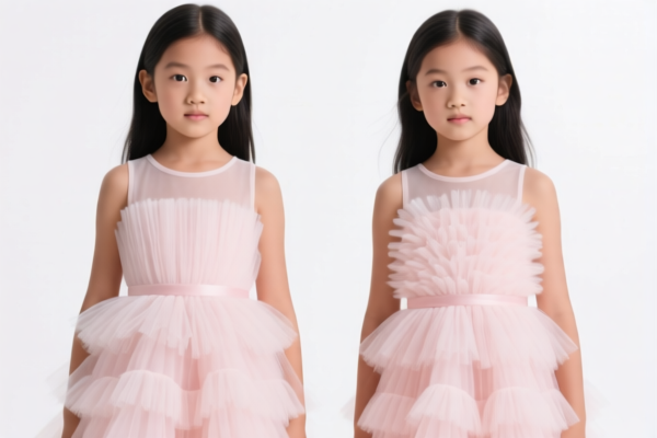Girls' Artificial Fiber Dresses