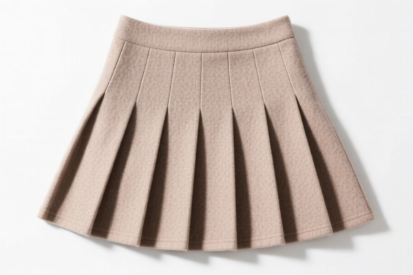 Girls' synthetic fiber wool blend pleated skirts