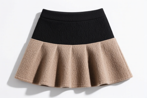 Girls' synthetic fiber wool blend skirts