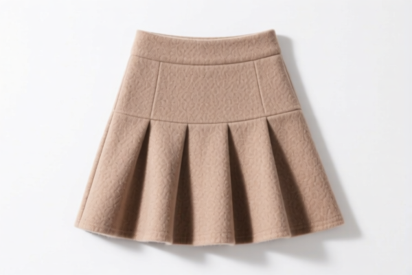 Girls' synthetic fiber wool blend skirts