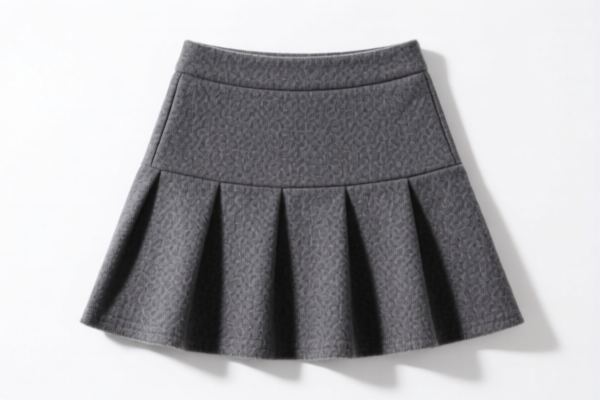 Girls' synthetic fiber wool blend skirts